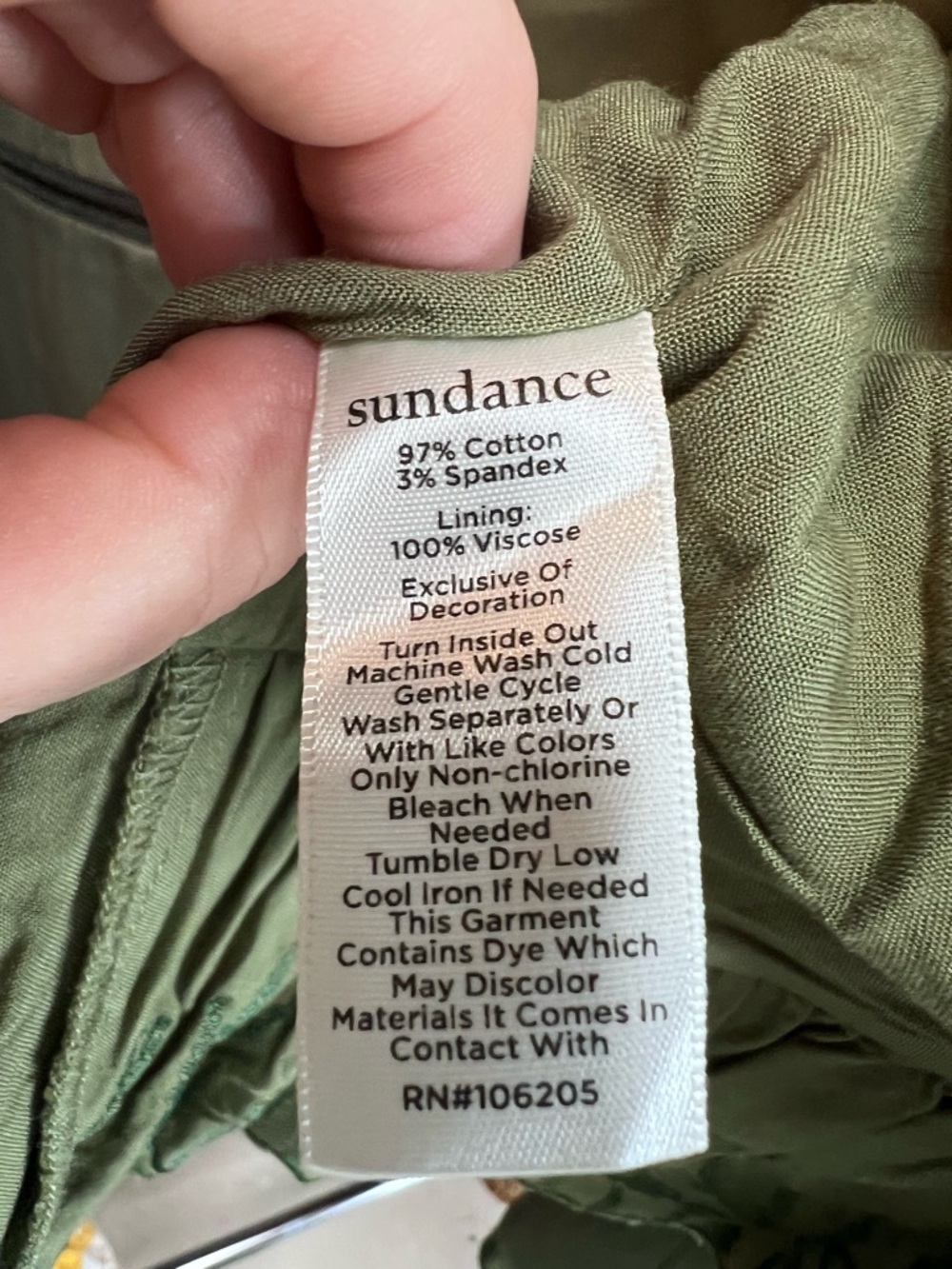SUNDANCE Olive Ruffle Trim Boho Embroidery Military/Band Jacket, S - Picture 13 of 13